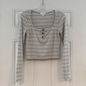 Ten Sixty Sherman Striped Square Neck tee